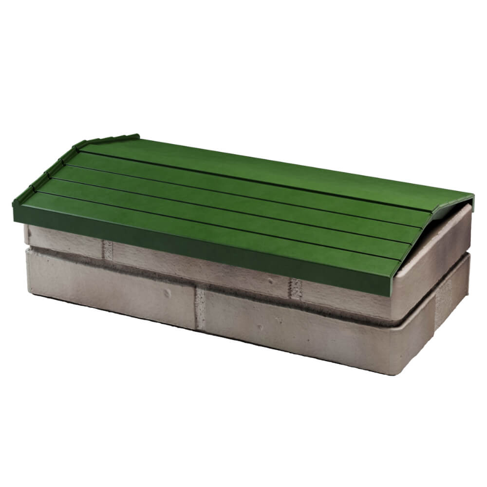 Парапет Zking Бона ХайТек Зеленый с посадкой на 1 кирпич (200/225/255мм) в Новороссийске фото