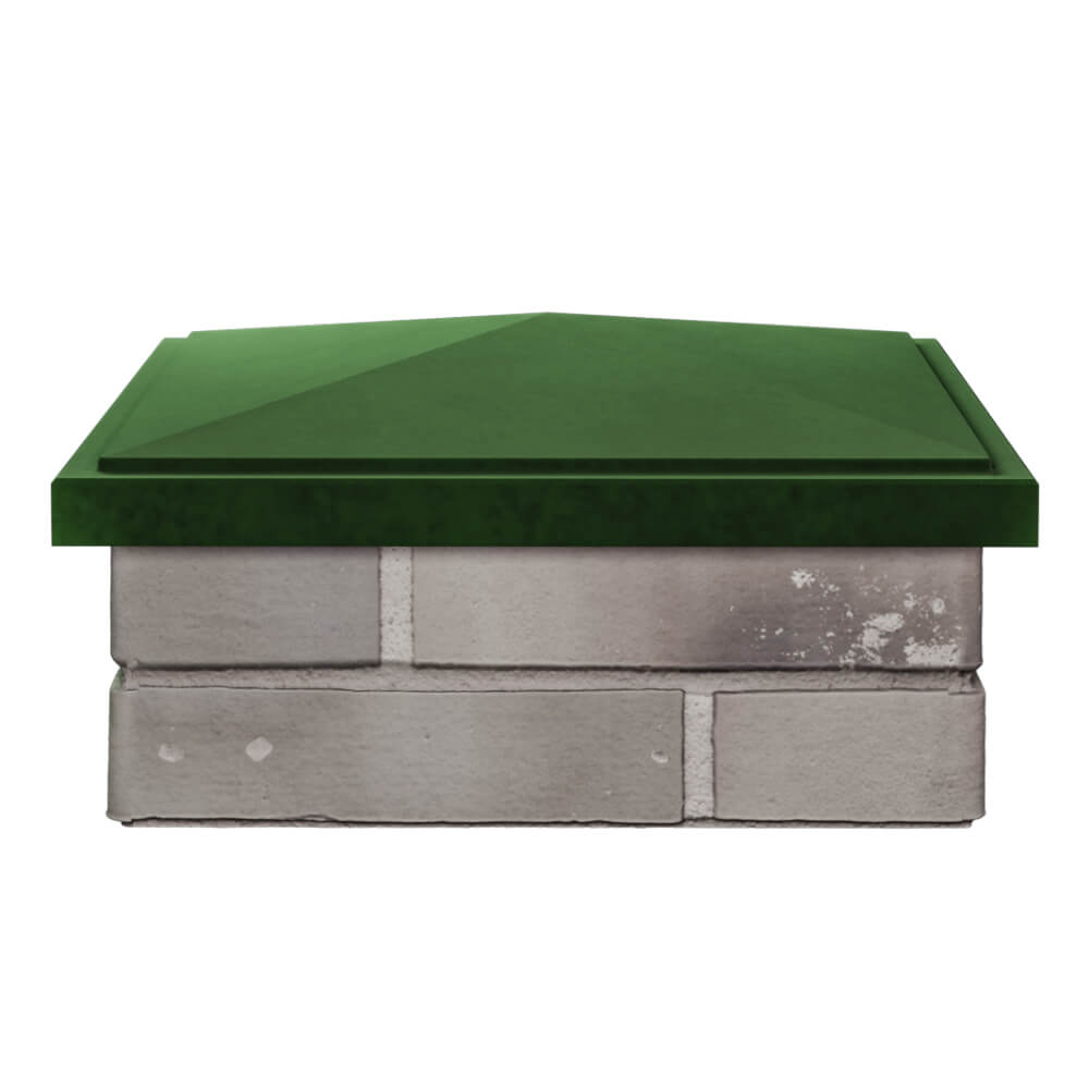 Колпак Zking БонаМоно Зеленый на столб 1.5х1.5 кирпича (385х385, 400х400мм) Новороссийск фото