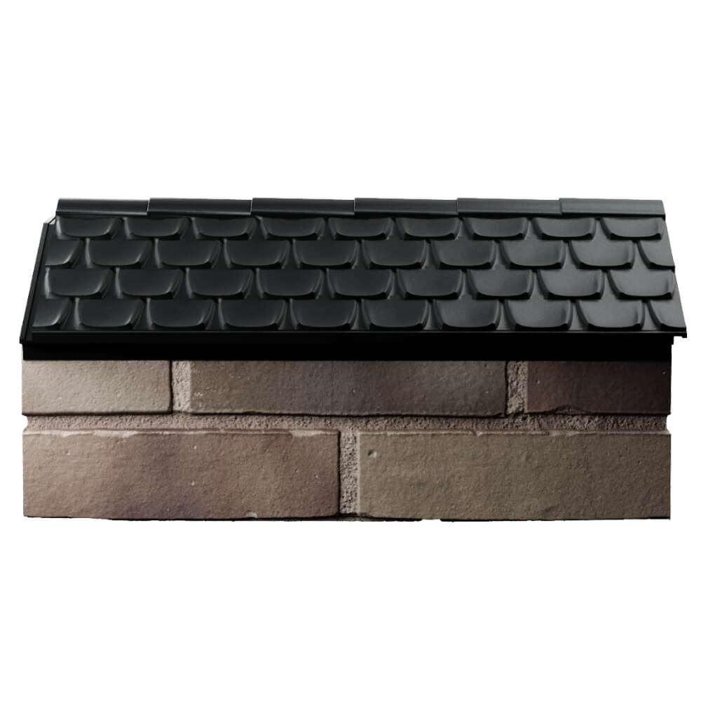 Парапет Zking Эльбрус Черный с посадкой на 1 кирпич (255мм) в Новороссийске фото