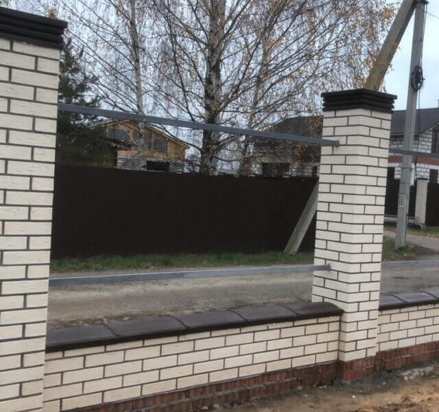 Колпак Zking Бона ХайТек Коричневый на столб 1.5х1.5 кирпича (385х385мм) в Новороссийске фото