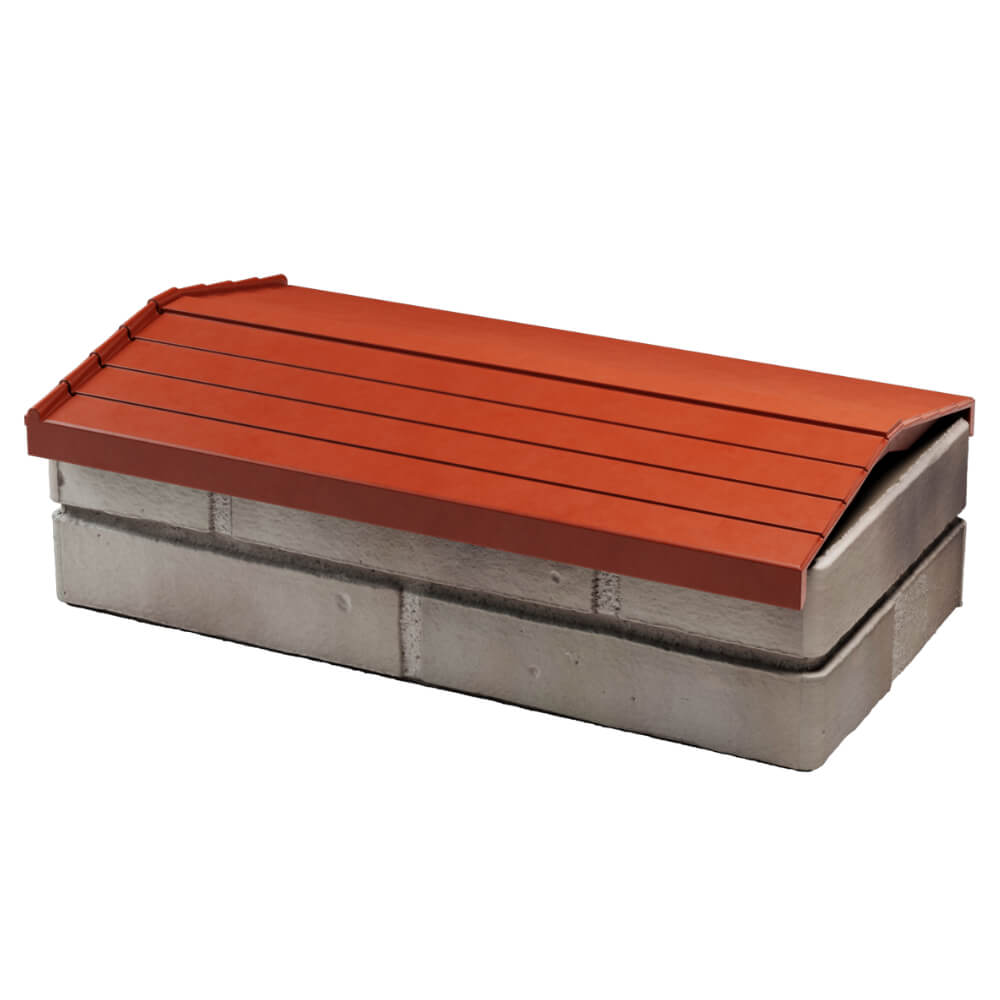 Парапет Zking Бона ХайТек Красный с посадкой на 1 кирпич (200/225/255мм) в Новороссийске фото