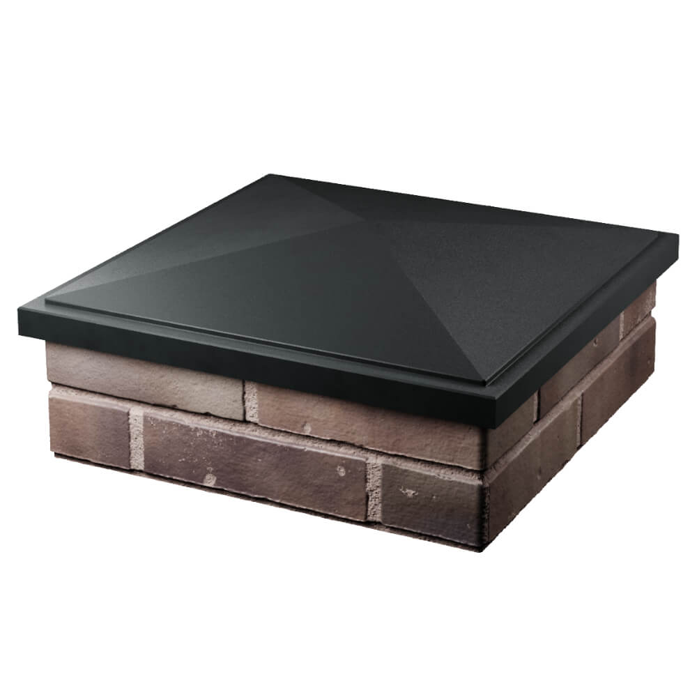 Колпак Zking БонаМоно Черный на столб 2х2 кирпича (515х515, 530х530мм) в Новороссийске фото