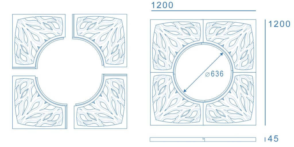 Приствольная решетка для дерева ZKING CRUST 1.2х1.2м Черная в Новороссийске фото