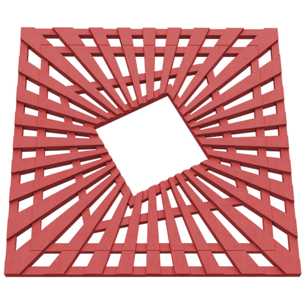 Приствольная решетка для дерева ZKING ATMOSPHERE 1.2х1.2м Красная в Новороссийске фото