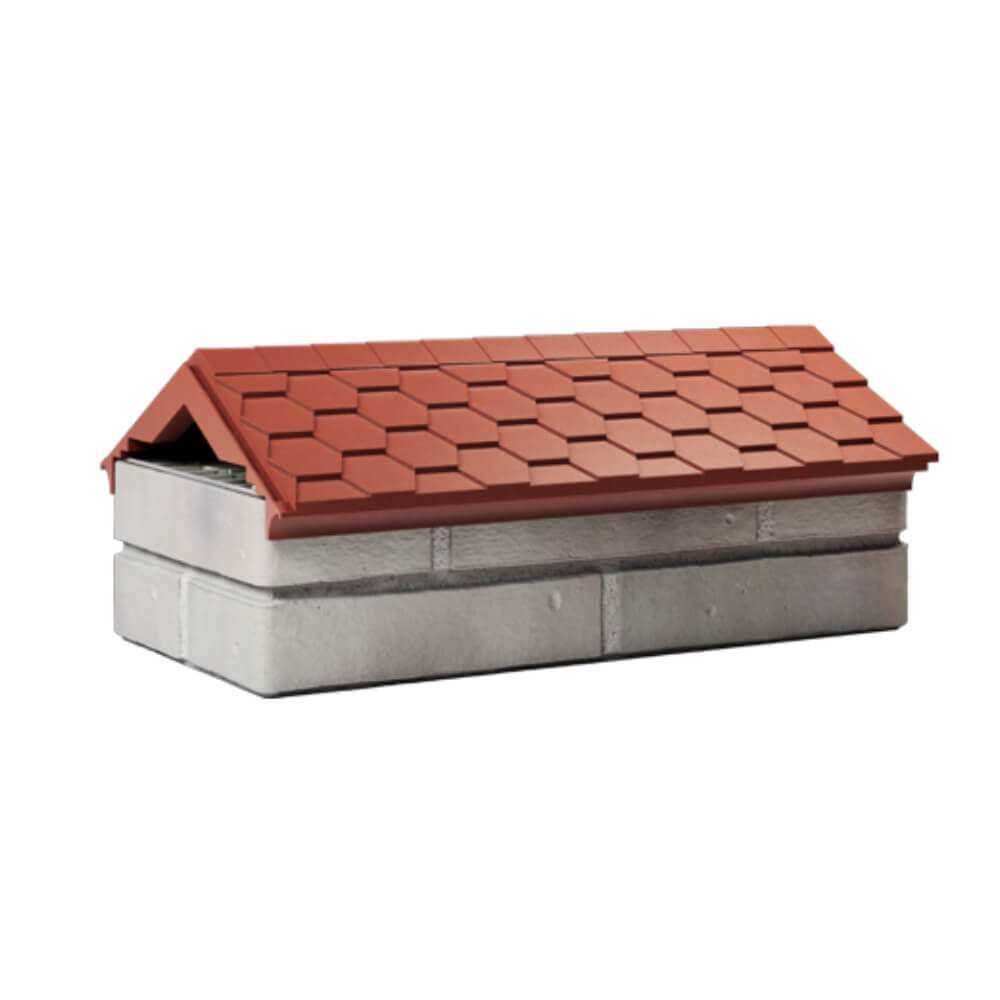 Парапет Zking Эверест Красный с посадкой на 1 кирпич (200/225/255мм) Новороссийск фото