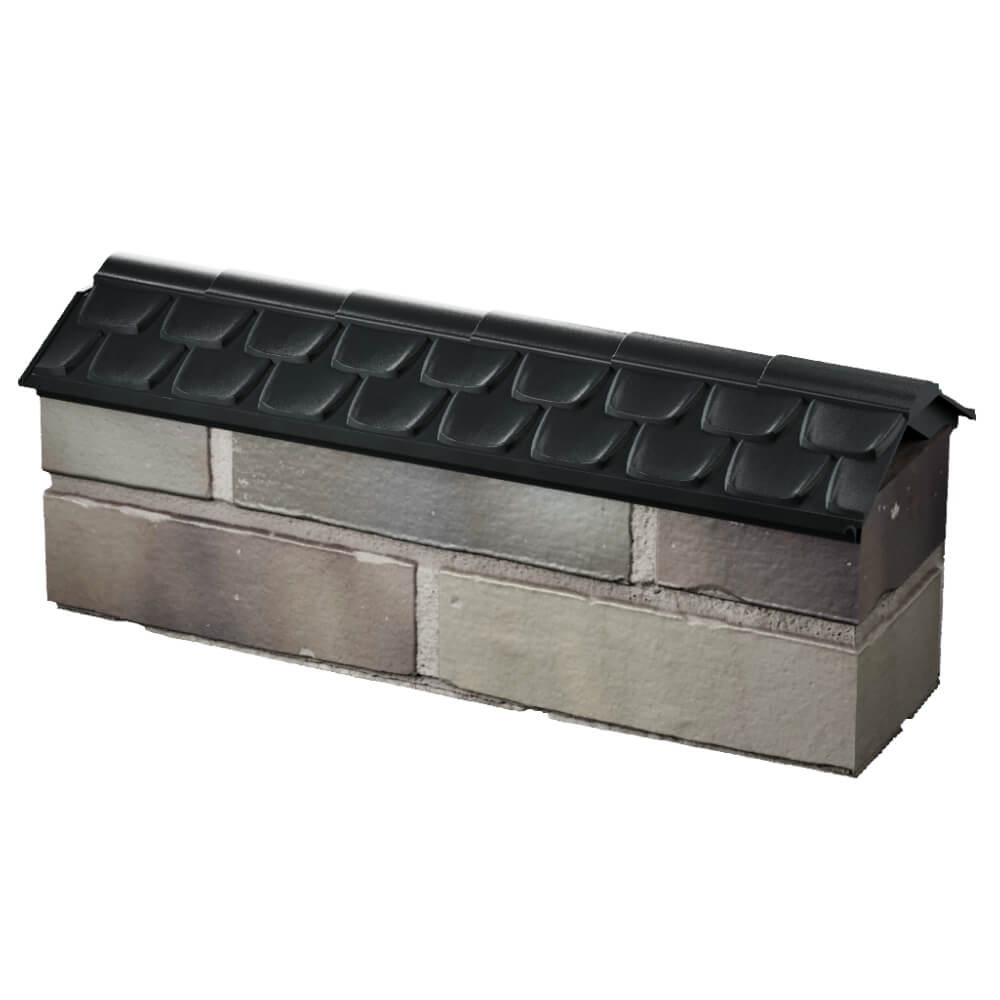 Парапет Zking Эльбрус Черный с посадкой на 0.5 кирпича (130мм) в Новороссийске фото