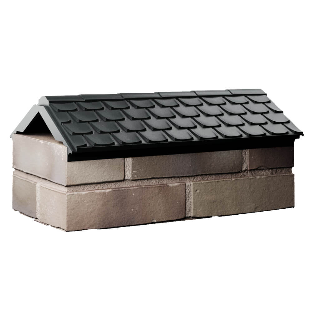 Парапет Zking Эльбрус Черный с посадкой на 1 кирпич (255мм) Новороссийск фото