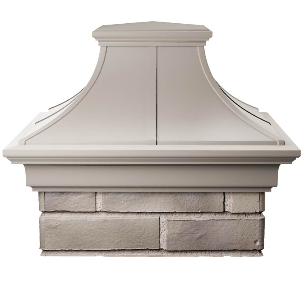 Колпак Zking Монблан Премиум Бежевый на столб 1.5х1.5 кирпича (385х385мм) Новороссийск фото