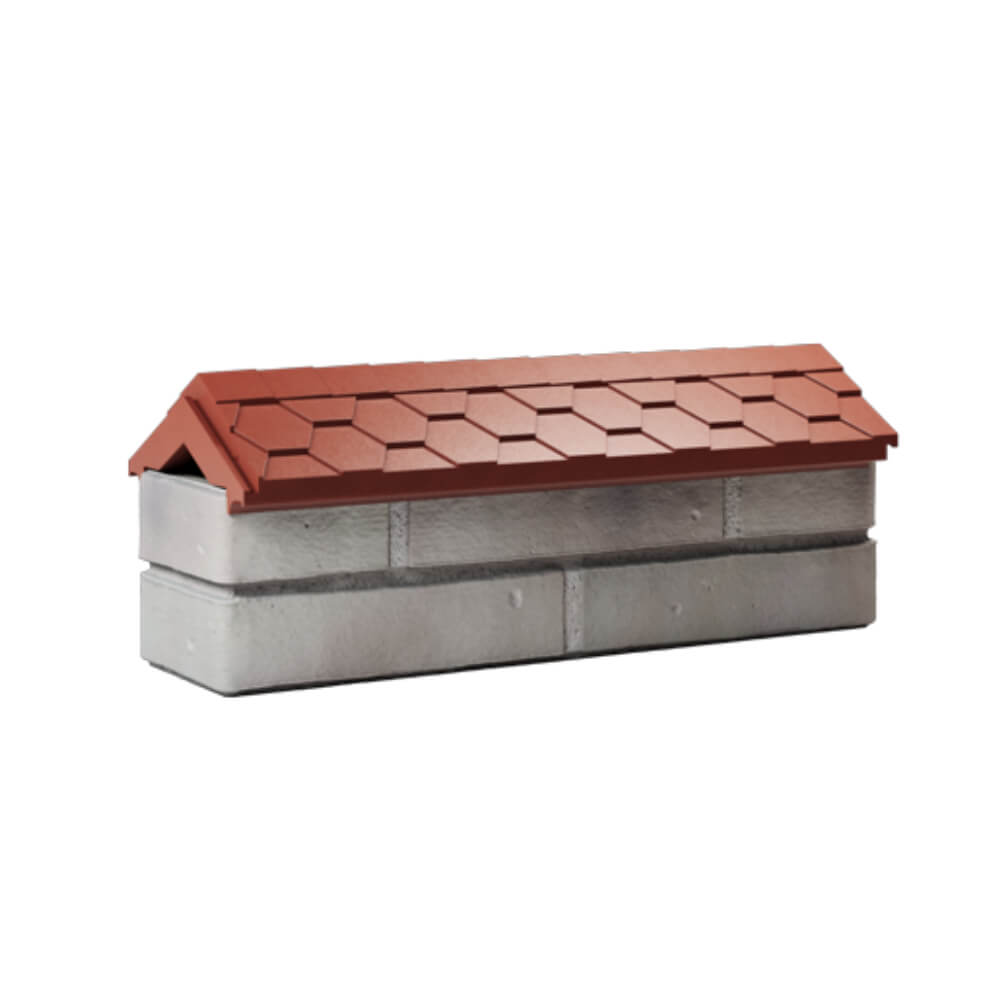 Парапет Zking Эверест Красный с посадкой на 0.5 кирпича (130мм) Новороссийск фото