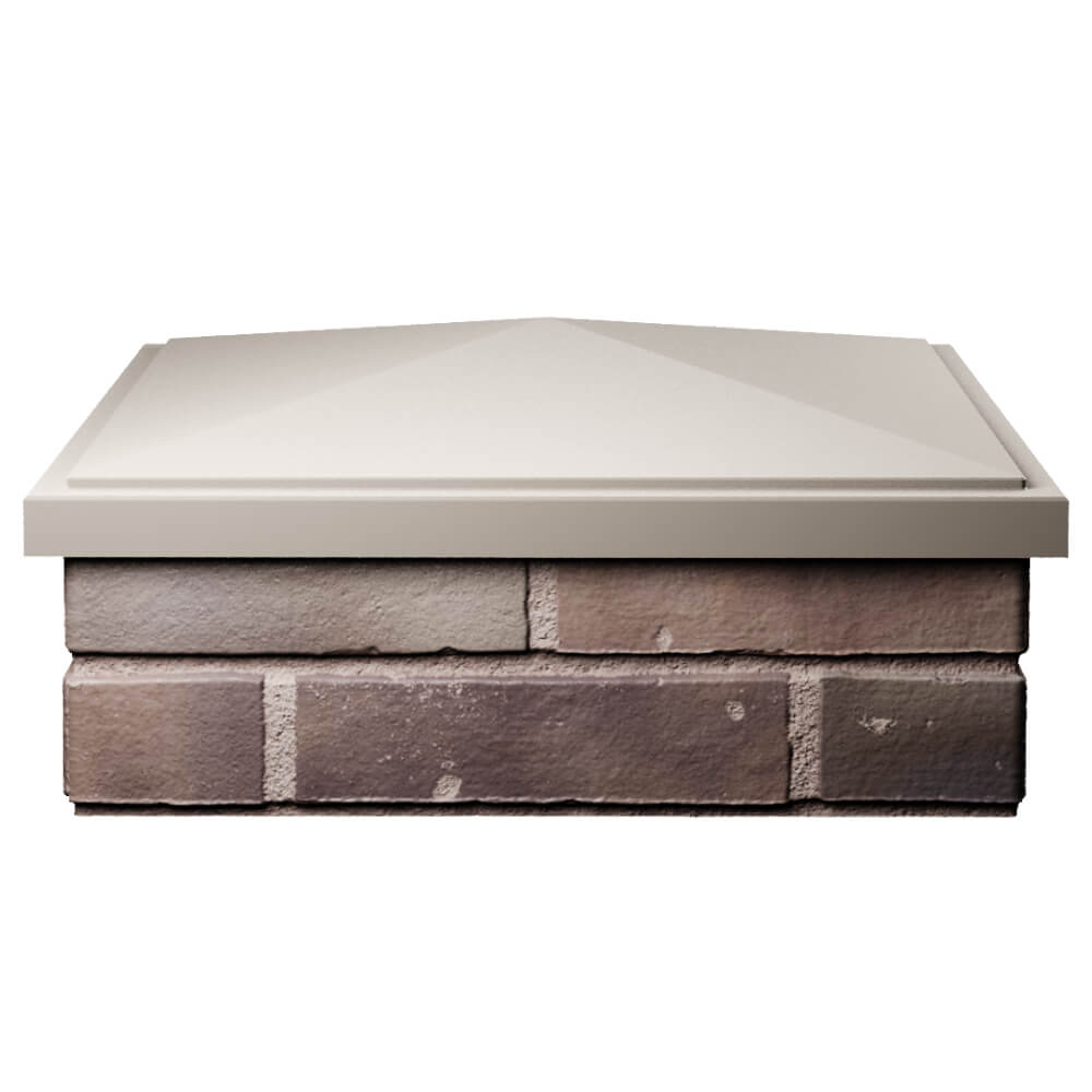 Колпак Zking БонаМоно Бежевый на столб 2х2 кирпича (515х515, 530х530мм) Новороссийск фото