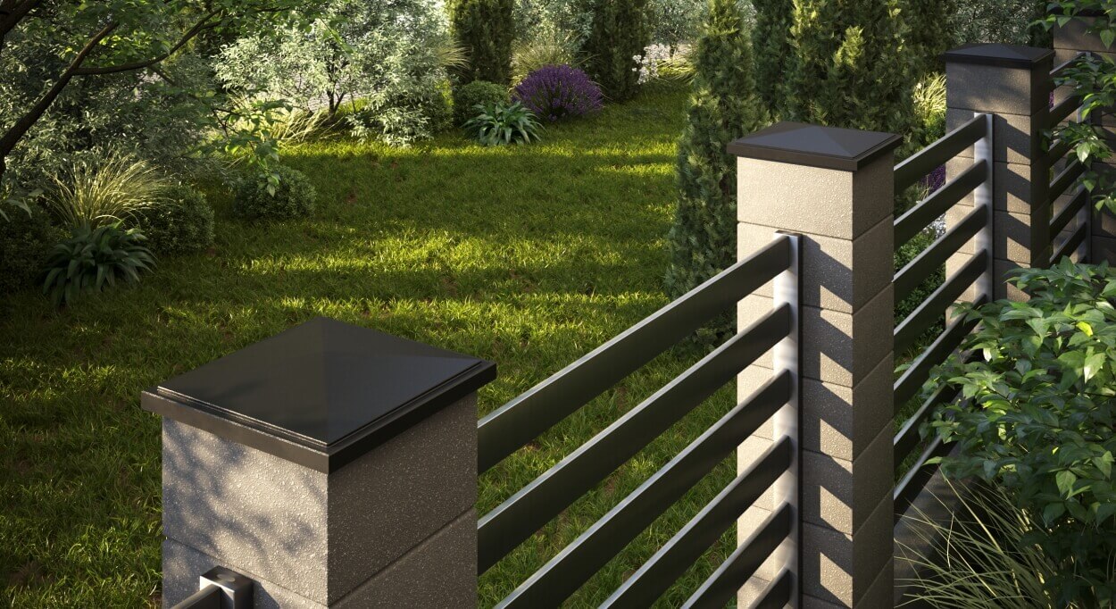 Колпак Zking БонаМоно Коричневый на столб 1.5х1.5 кирпича (385х385, 400х400мм) в Новороссийске фото