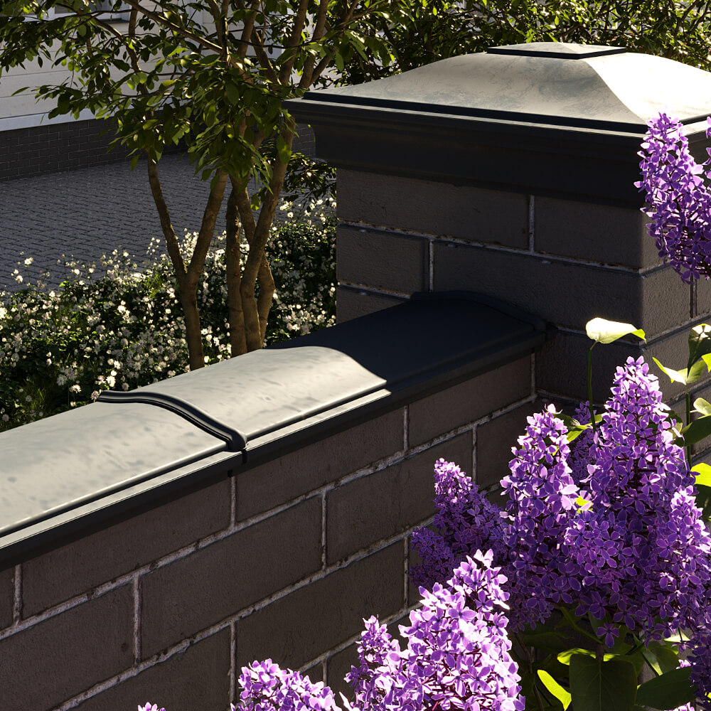 Парапет Zking Монблан Черный посадка на 0.5 кирпича (130мм) в Новороссийске фото