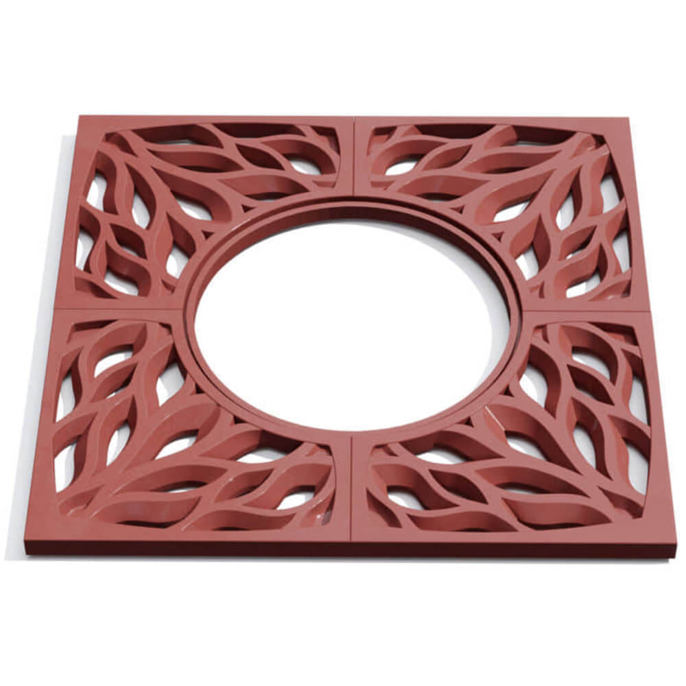 Приствольная решетка для дерева ZKING CRUST 1.2х1.2м Красная Новороссийск фото