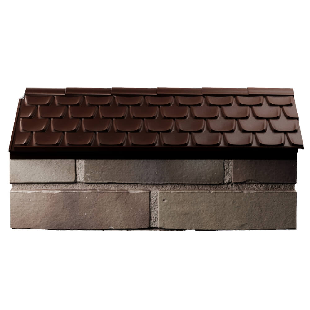 Парапет Zking Эльбрус Коричневый с посадкой на 1 кирпич (255мм) в Новороссийске фото