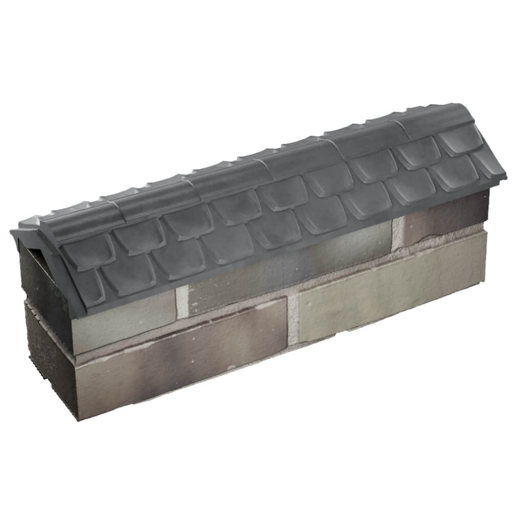 Парапет Zking Эльбрус Серый с посадкой на 0.5 кирпича (130мм) в Новороссийске фото