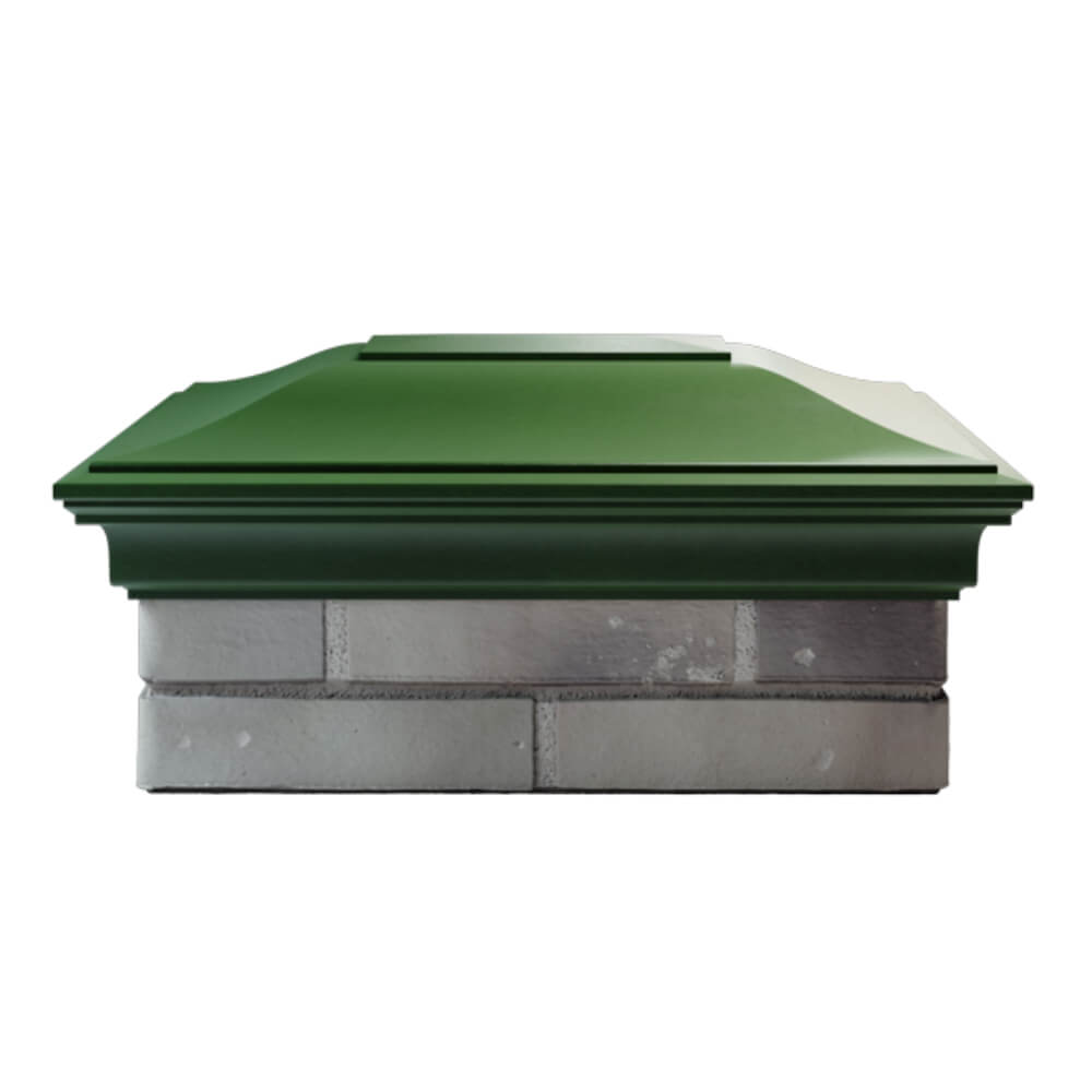 Колпак Zking Монблан Зеленый на столб 2х1.5 кирпича (515х385мм) в Новороссийске фото