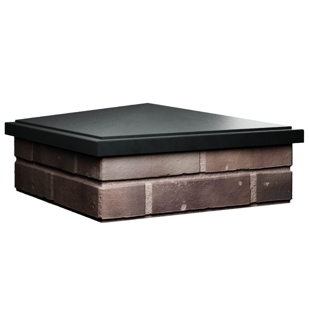 Колпак Zking БонаМоно Черный на столб 2х2 кирпича (515х515, 530х530мм) в Новороссийске фото