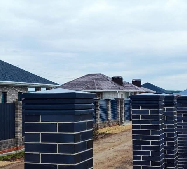 Колпак Zking Бона ХайТек Серый на столб 1.5х1.5 кирпича (385х385мм) в Новороссийске фото