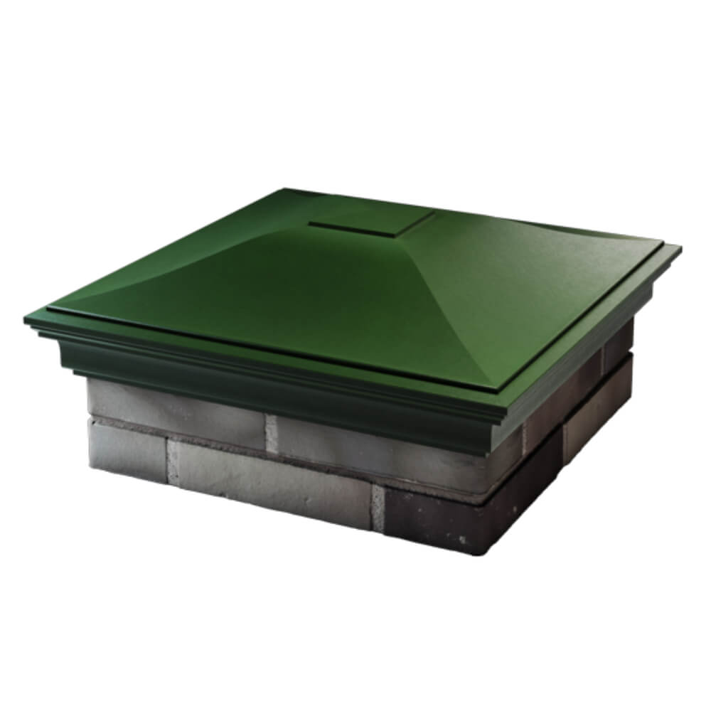 Колпак Zking Монблан Зеленый на столб 2х2 кирпича (515х515мм) в Новороссийске фото