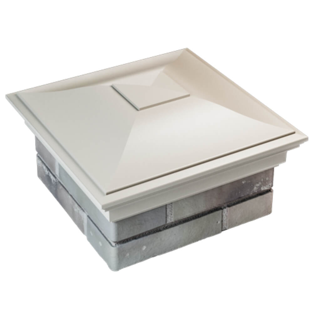 Колпак Zking Монблан Бежевый на столб 1.5х1.5 кирпича (385х385мм) в Новороссийске фото