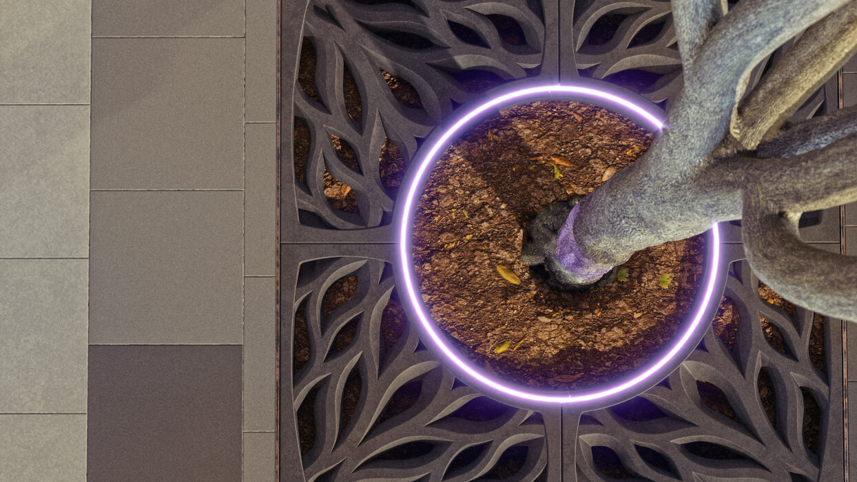 Приствольная решетка для дерева ZKING CRUST 1.2х1.2м Черная в Новороссийске фото