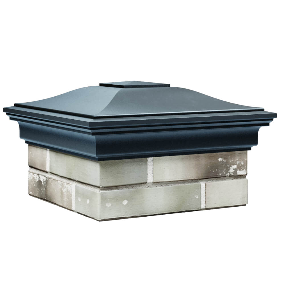 Колпак Zking Монблан Серый на столб 1.5х1.5 кирпича (385х385мм) в Новороссийске фото