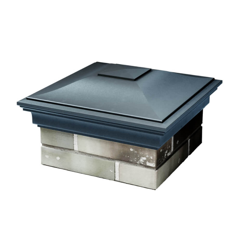 Колпак Zking Монблан Серый на столб 1.5х1.5 еврокирпича 0.7НФ (355х355мм) в Новороссийске фото