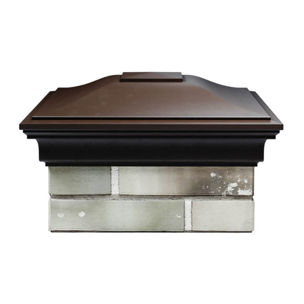 Колпак Zking Монблан Коричневый на столб 1.5х1.5 еврокирпича 0.7НФ (355х355мм) Новороссийск фото