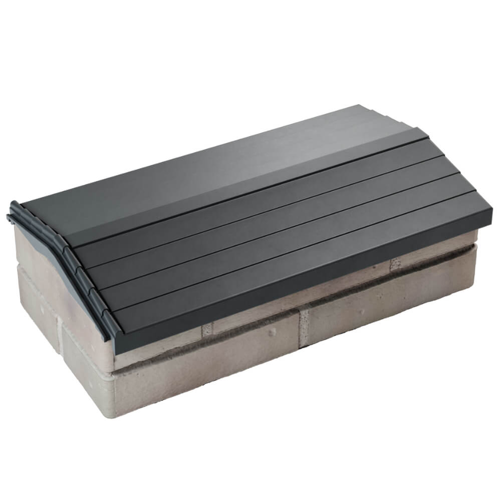 Парапет Zking Бона ХайТек Серый с посадкой на 1 кирпич (200/225/255мм) в Новороссийске фото