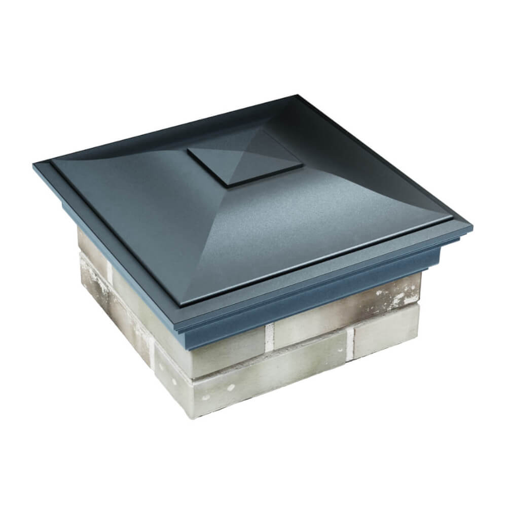 Колпак Zking Монблан Серый на столб 1.5х1.5 еврокирпича 0.7НФ (355х355мм) в Новороссийске фото