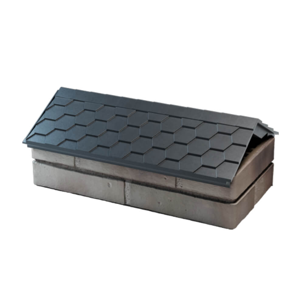 Парапет Zking Эверест Серый с посадкой на 1 кирпич (200/225/255мм) в Новороссийске фото