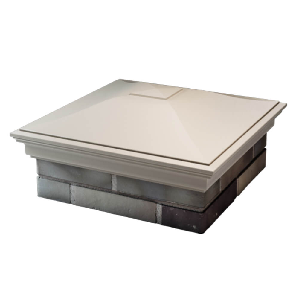 Колпак Zking Монблан Бежевый на столб 2х2 кирпича (515х515мм) в Новороссийске фото