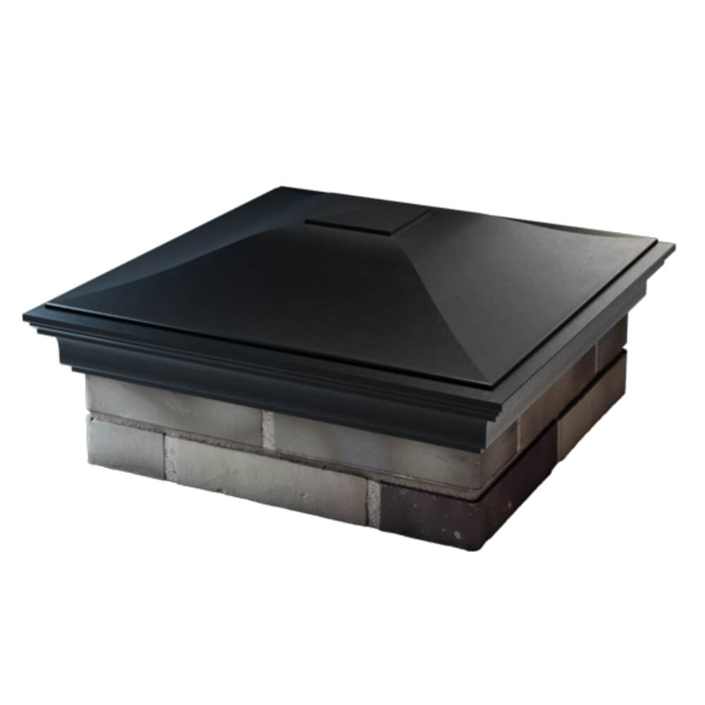 Колпак Zking Монблан Черный на столб 2х2 кирпича (515х515мм) в Новороссийске фото