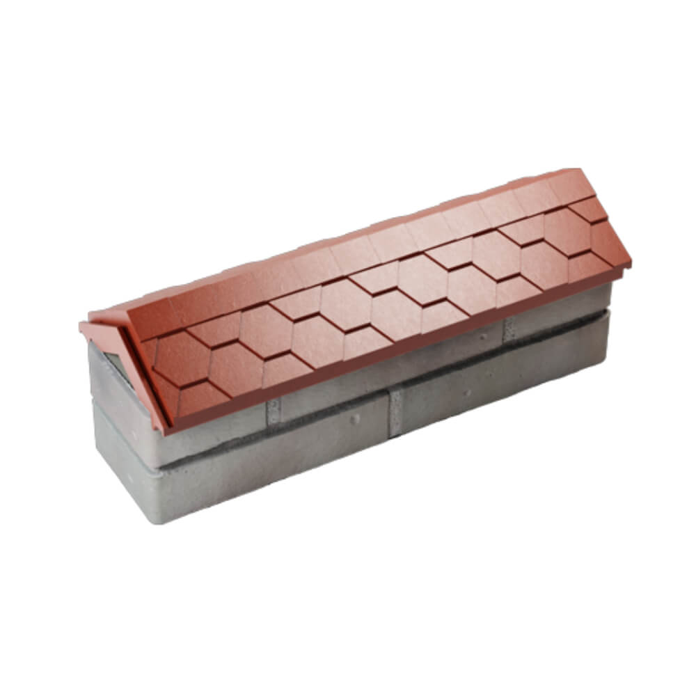Парапет Zking Эверест Красный с посадкой на 0.5 кирпича (130мм) в Новороссийске фото