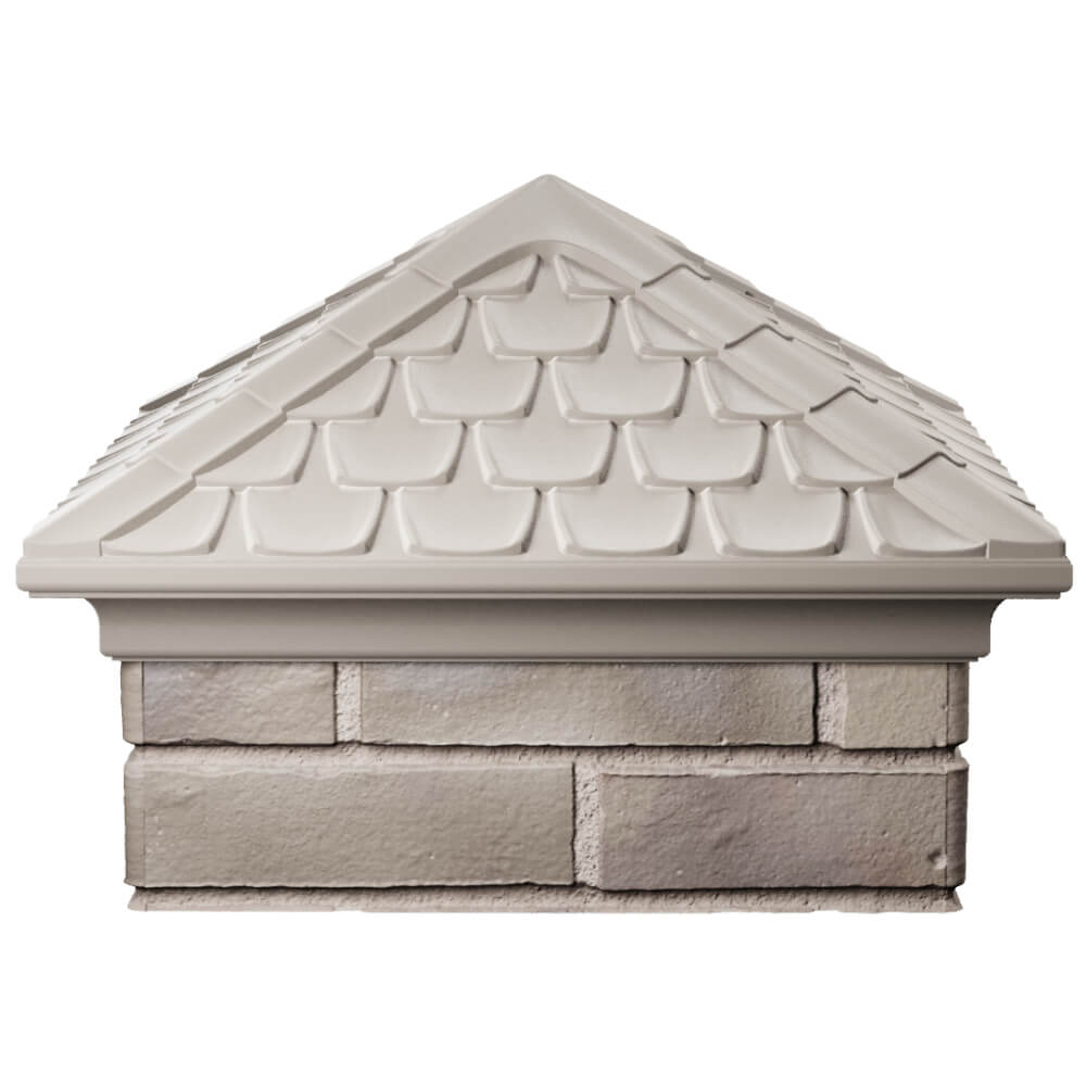 Колпак Zking Эльбрус Бежевый на столб 1.5х1.5 кирпича (385х385мм) Новороссийск фото