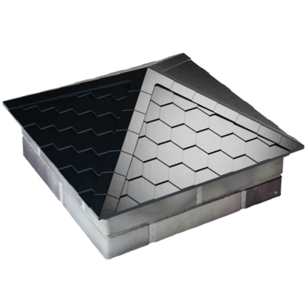 Колпак Zking Эверест Черный на столб 2х2 кирпича (535х535мм) Новороссийск фото