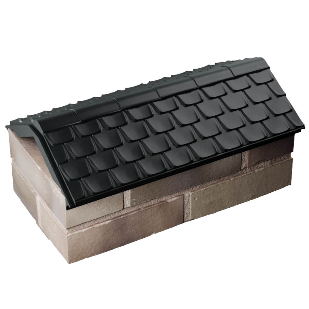 Парапет Zking Эльбрус Черный с посадкой на 1 кирпич (255мм) в Новороссийске фото