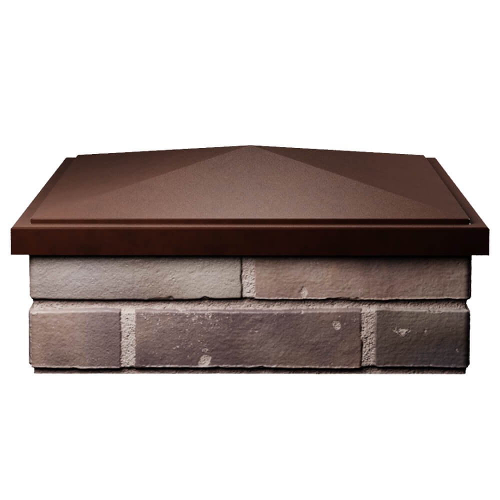 Колпак Zking БонаМоно Коричневый на столб 2х2 кирпича (515х515, 530х530мм) Новороссийск фото
