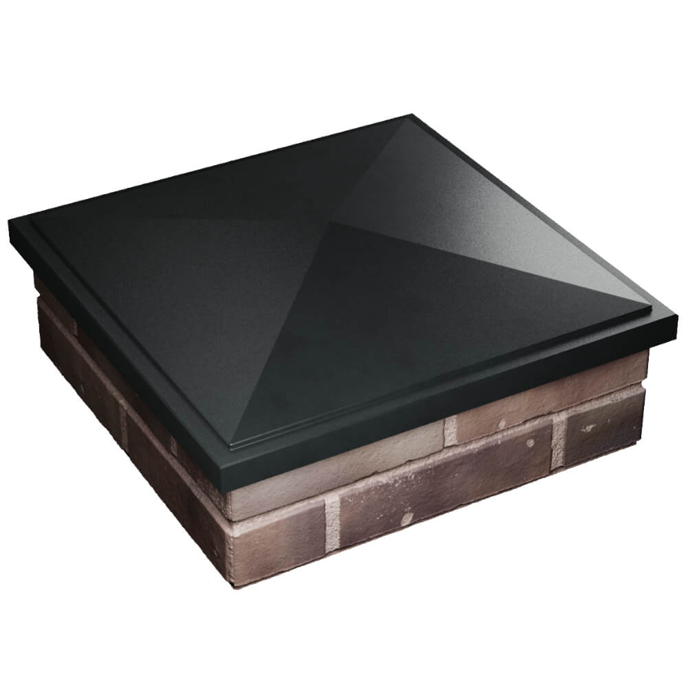 Колпак Zking БонаМоно Черный на столб 2х2 кирпича (515х515, 530х530мм) в Новороссийске фото