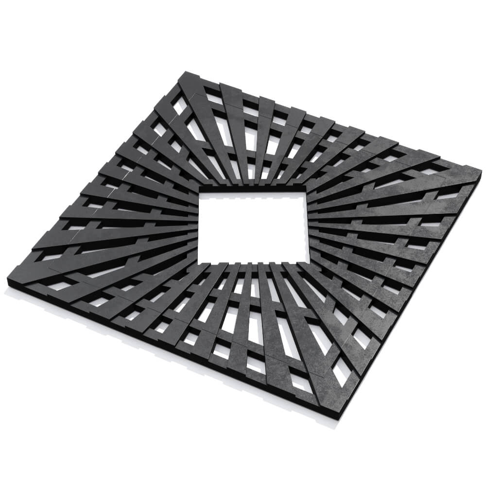 Приствольная решетка для дерева ZKING ATMOSPHERE 1.2х1.2м Черная в Новороссийске фото