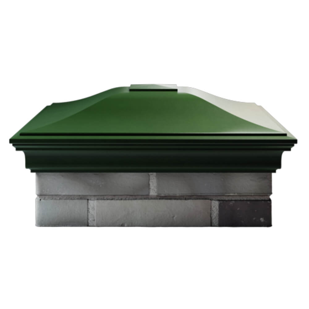 Колпак Zking Монблан Зеленый на столб 2х2 кирпича (515х515мм) в Новороссийске фото