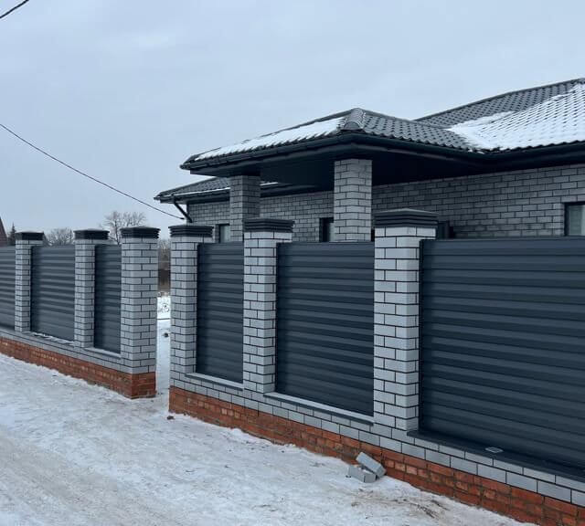 Колпак Zking Бона ХайТек Серый на столб 1.5х1.5 кирпича (385х385мм) в Новороссийске фото