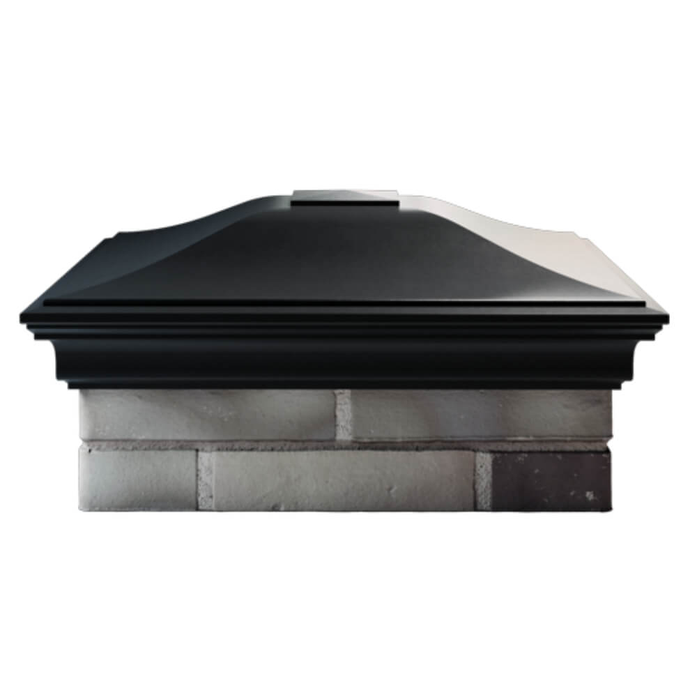 Колпак Zking Монблан Черный на столб 2х2 кирпича (515х515мм) в Новороссийске фото