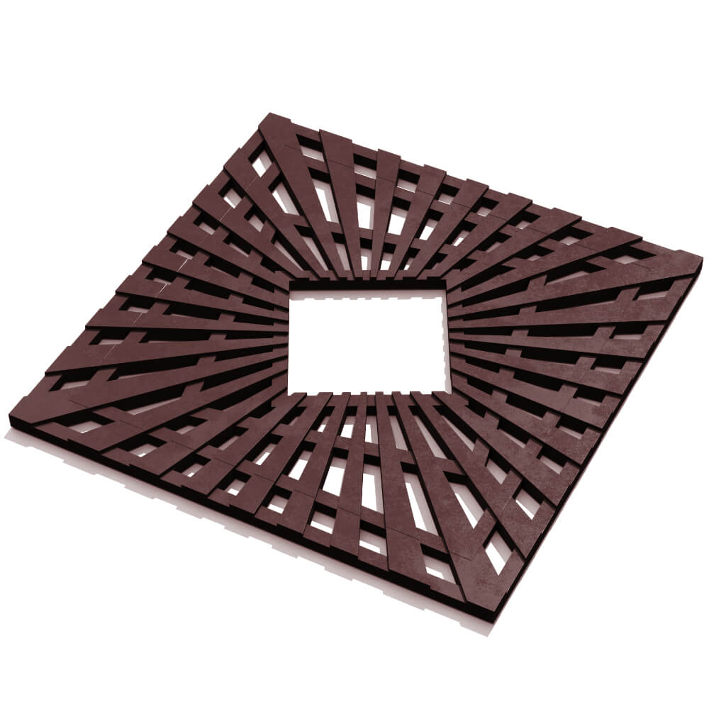 Приствольная решетка для дерева ZKING ATMOSPHERE 1.2х1.2м Коричневая в Новороссийске фото