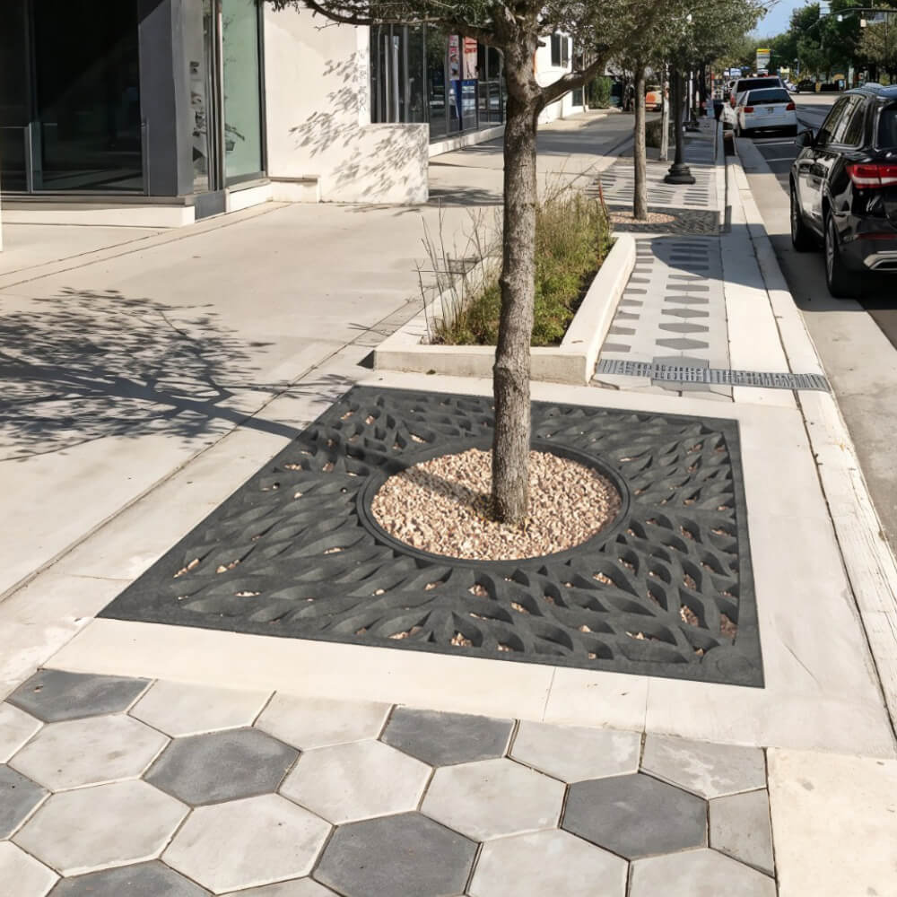 Приствольная решетка для дерева ZKING CRUST 2х2м Черная в Новороссийске фото