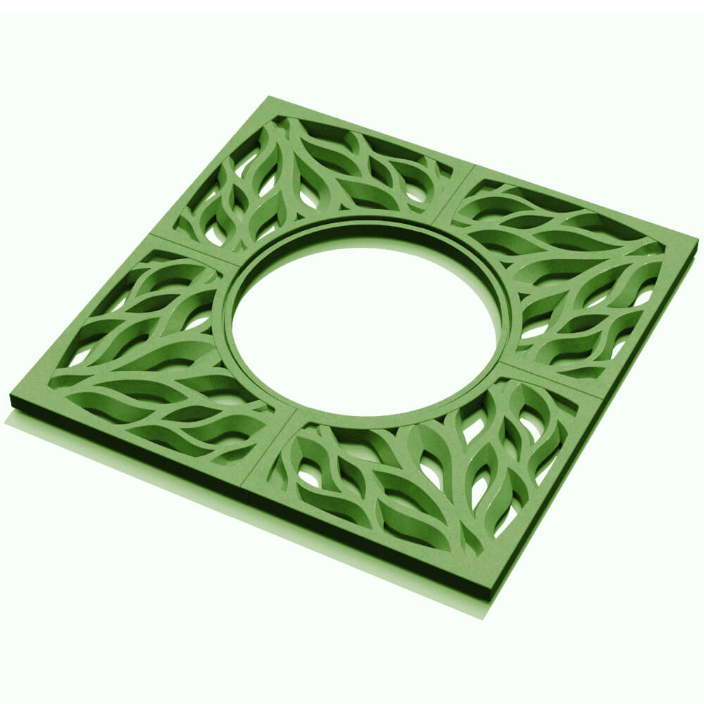 Приствольная решетка для дерева ZKING CRUST 1.2х1.2м Зеленая в Новороссийске фото