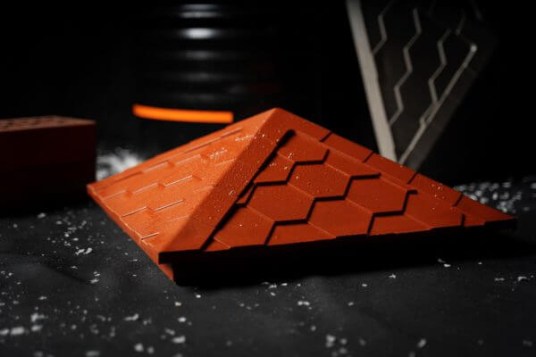 Колпак Zking Эверест Красный на столб 1.5х1.5 кирпича (390х390мм) в Новороссийске фото