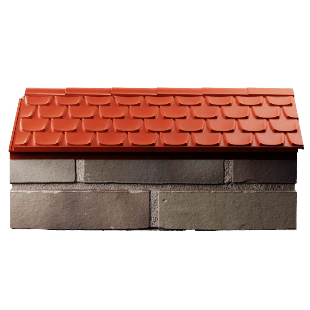 Парапет Zking Эльбрус Красный с посадкой на 1 кирпич (255мм) в Новороссийске фото
