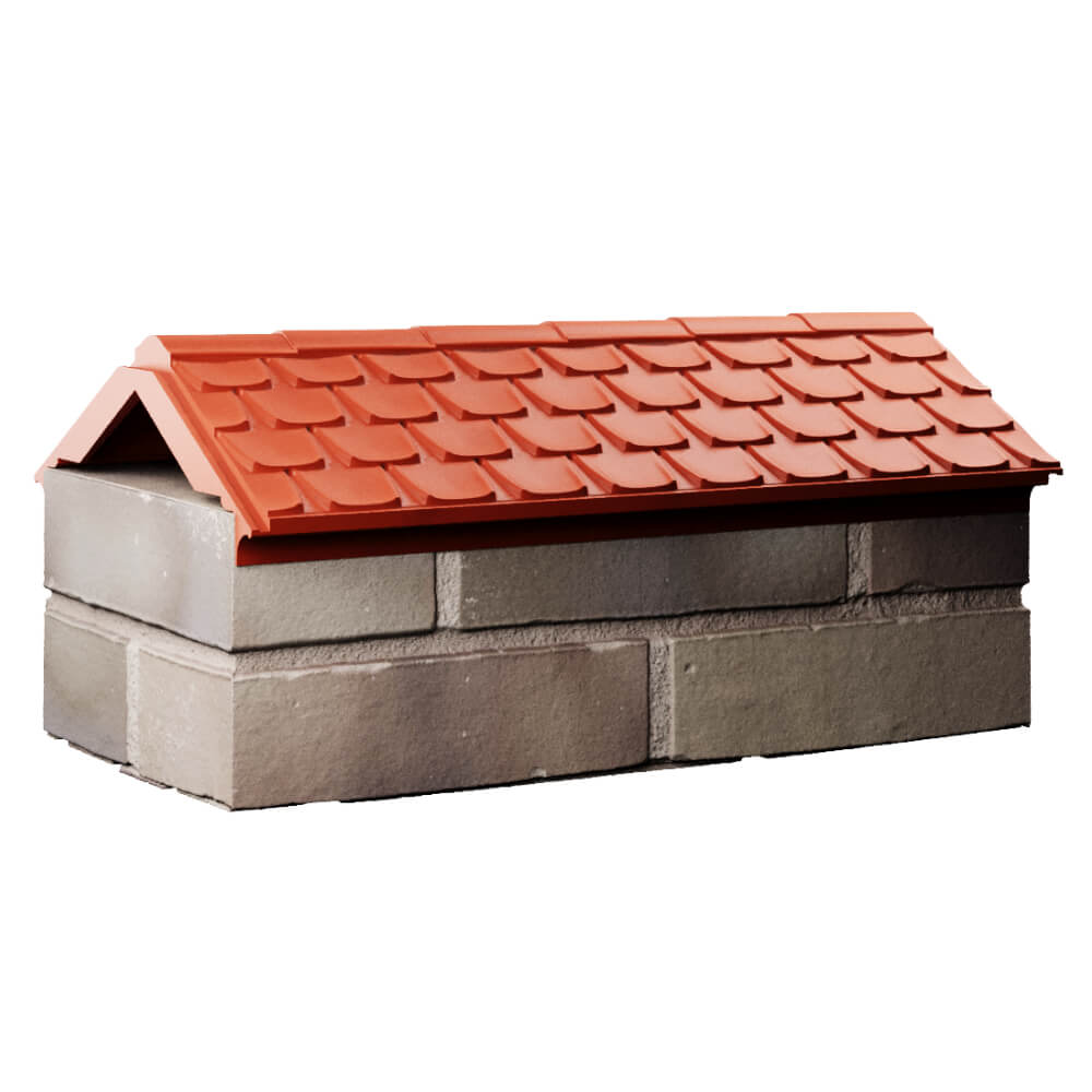 Парапет Zking Эльбрус Красный с посадкой на 1 кирпич (255мм) Новороссийск фото