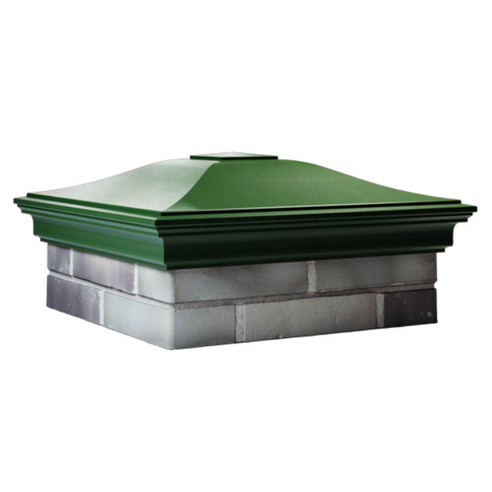 Колпак Zking Монблан Зеленый на столб 2х2 кирпича (515х515мм) в Новороссийске фото